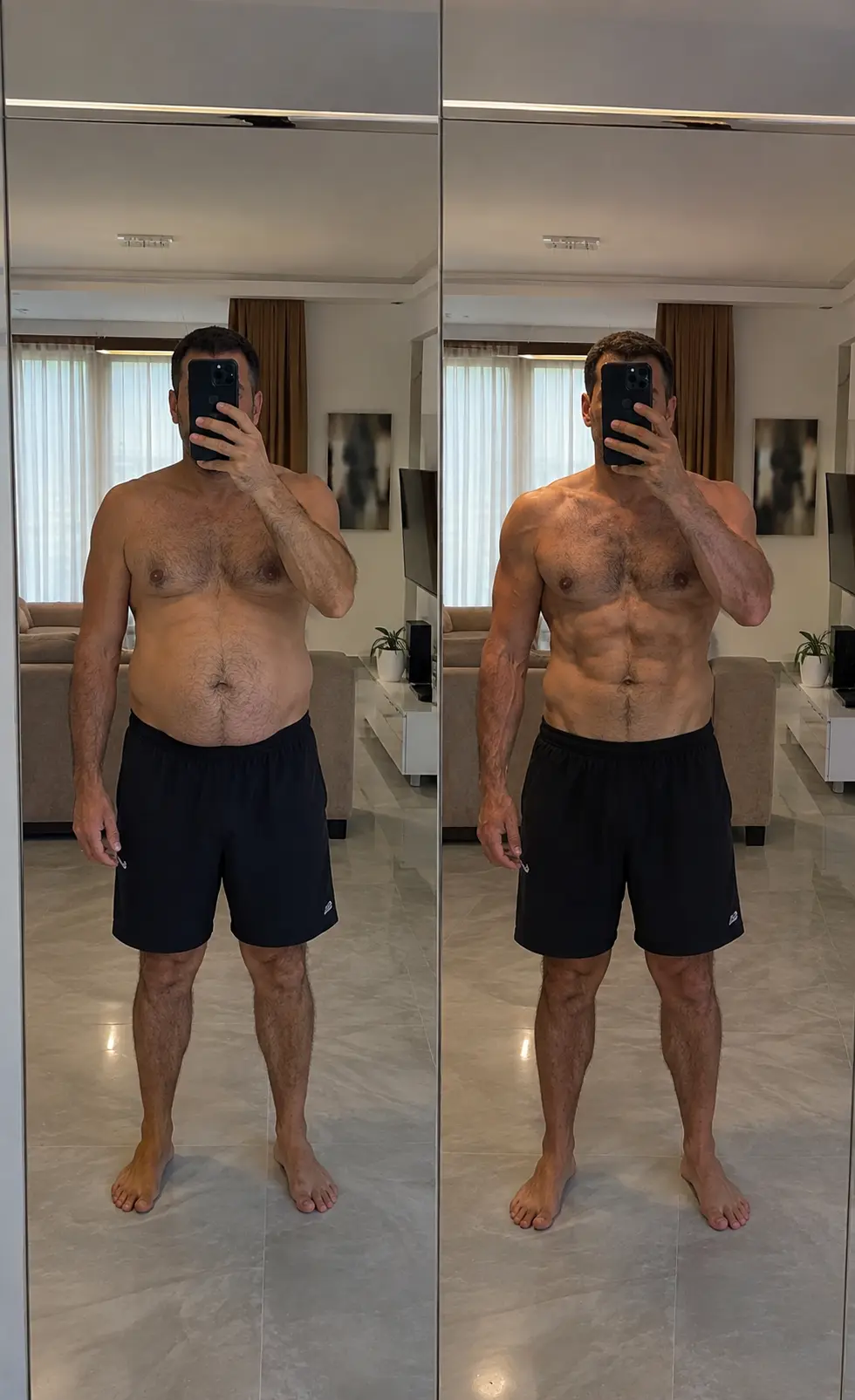 Client before and after result — 2