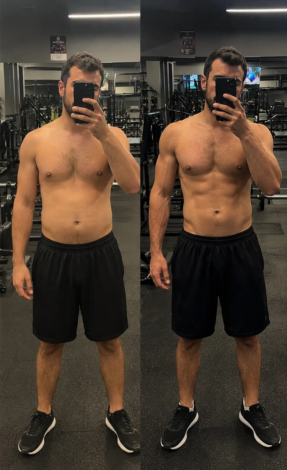Real client before and after result with Testobooster Trainer